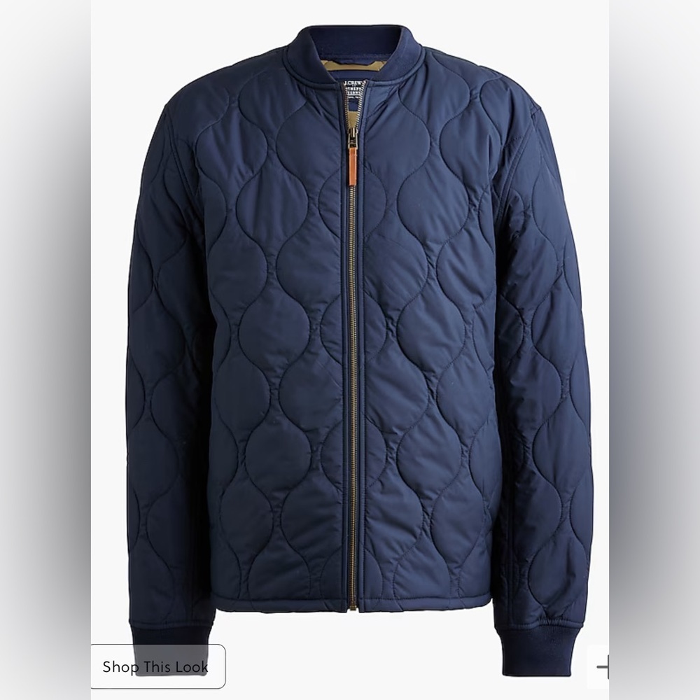 NWOT Jcrew factory Quilted bomber jacket